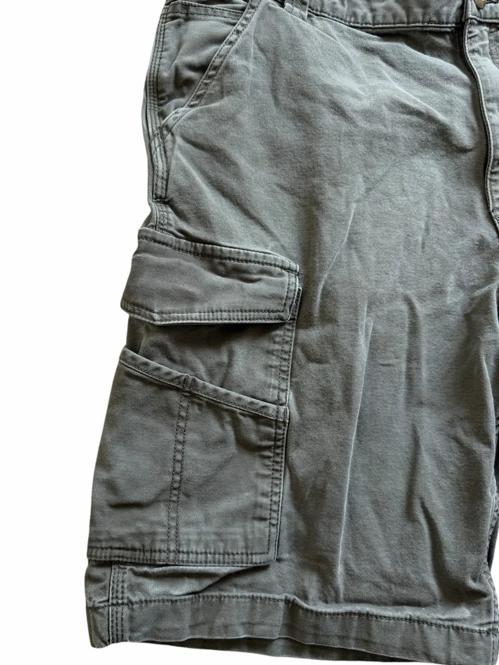 Carhartt Rugged Flex Canvas Cargo Shorts 11” Men’s 40 Olive Green Relaxed Fit